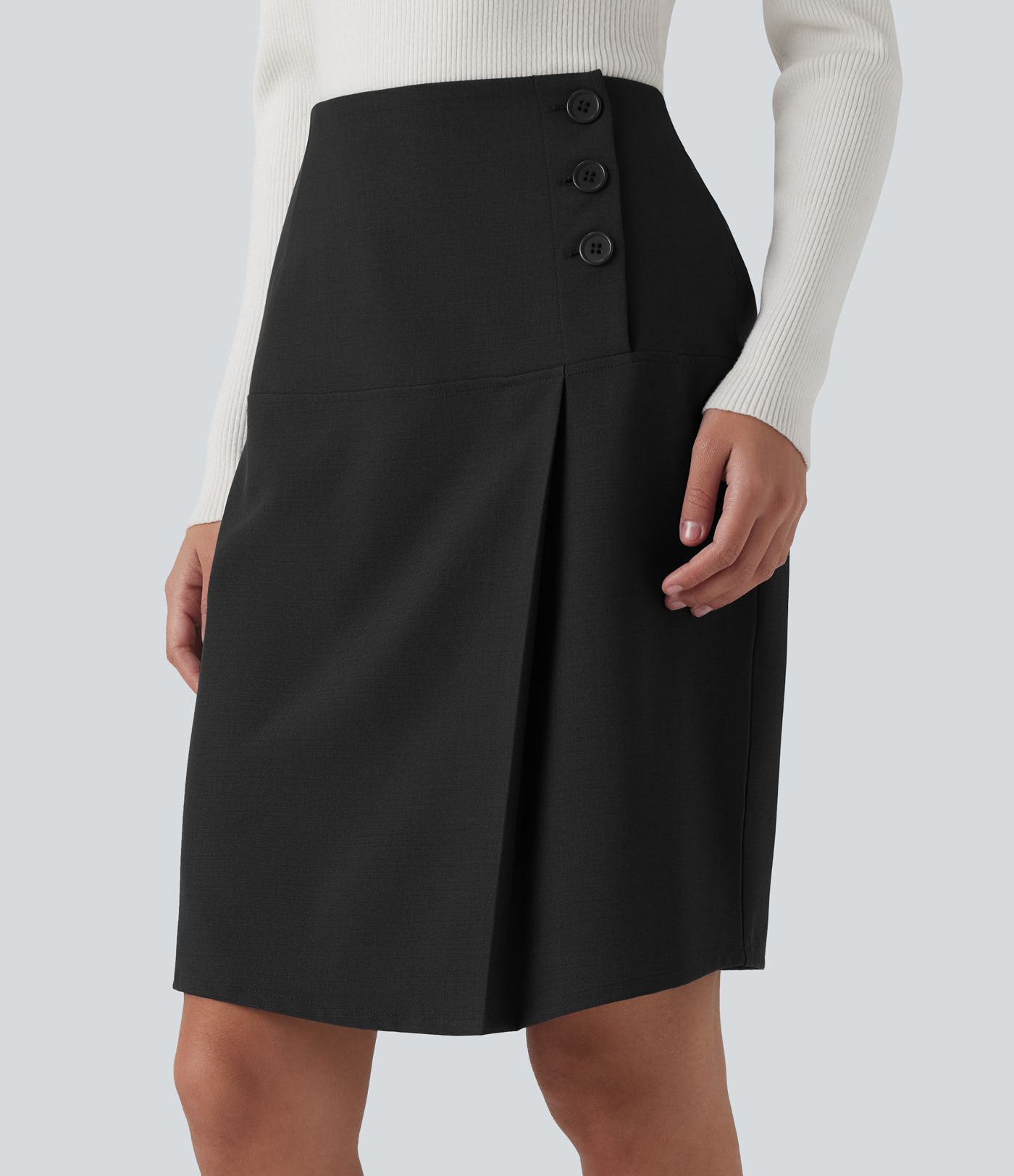 Hochgeschnittener Mini-Bleistiftrock für das Büro