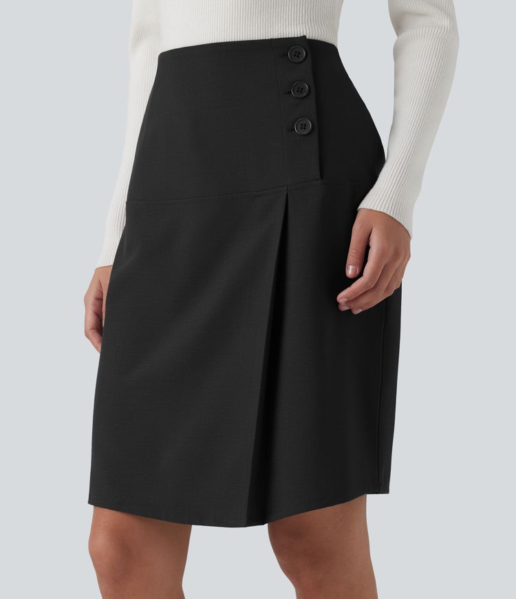 Hochgeschnittener Mini-Bleistiftrock für das Büro