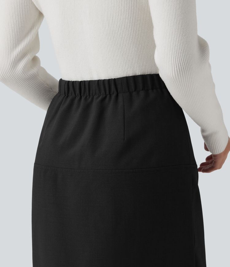 Hochgeschnittener Mini-Bleistiftrock für das Büro