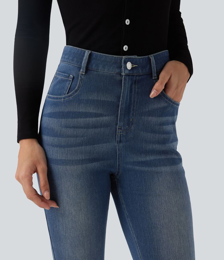 Halara Flex™ High Waisted Women Casual Skinny Denim Jeans with Pockets
