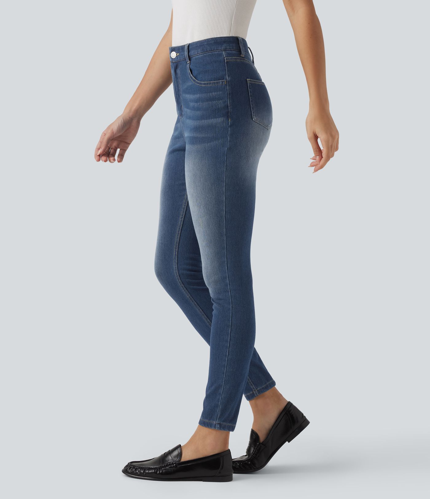Halara Flex™ High Waisted Casual Skinny Jeans with Pockets