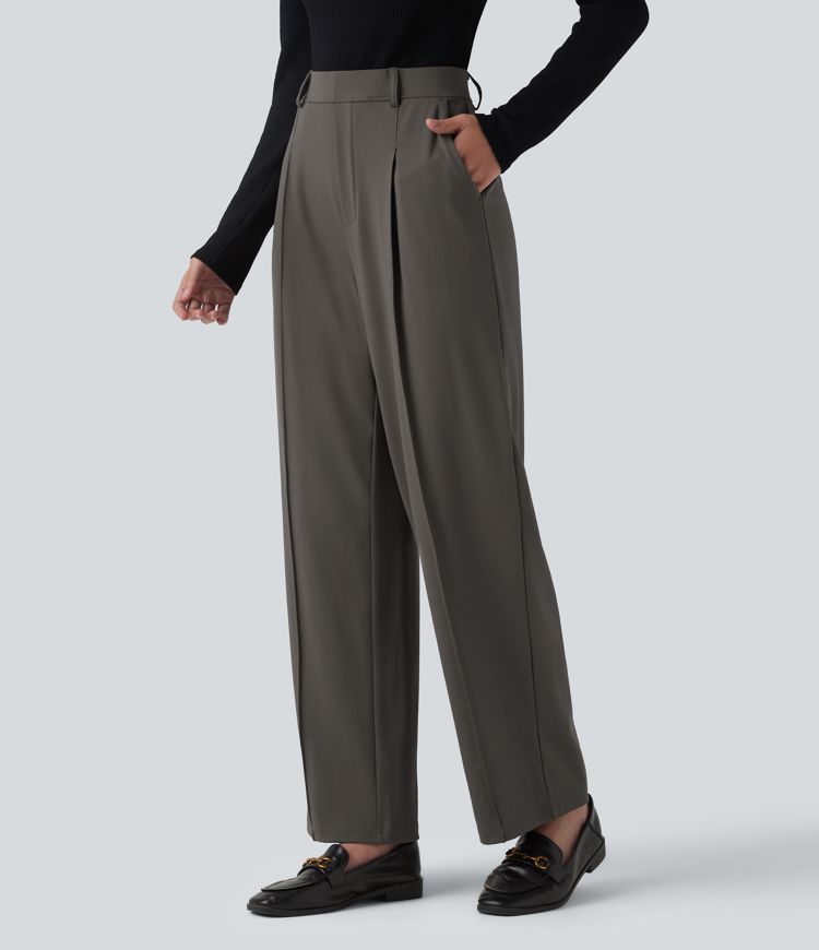 Pantalon tailleur fuselé taille haute Halara Flex™ DayStretch avec poches