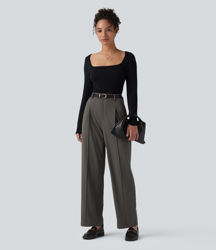 Pantalon tailleur fuselé taille haute Halara Flex™ DayStretch avec poches