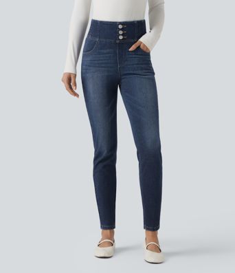 Halara Flex™ High-waisted Casual Skinny Jeans with Pockets