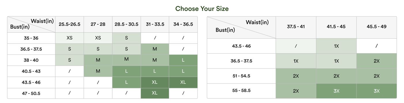 <p style="min-height: 24px"></p>
<p style="text-align:left;"><span style="color: rgb(36,67,23);font-size: 18px;"><strong>2. Pick your size </strong></span></p>
<p style="text-align:left;"><span style="color: rgb(36,67,23);">Double check the size chart to be sure your free product fits. </span></p>
