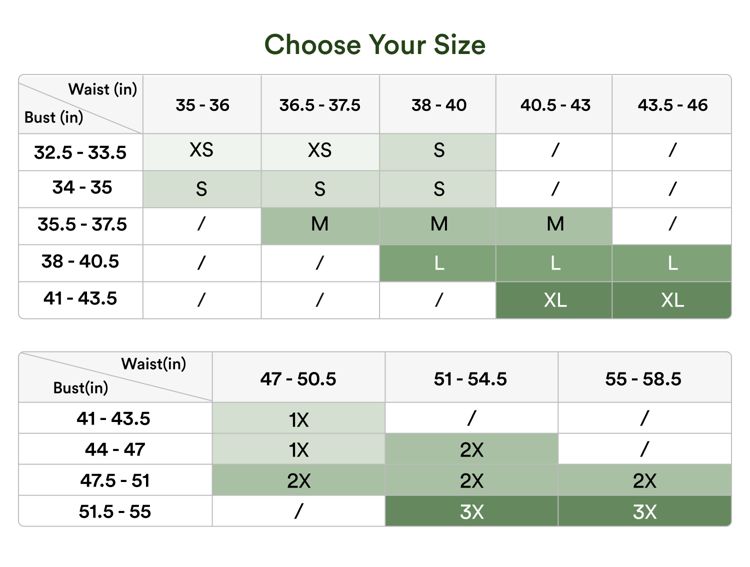 <p style="min-height: 24px"></p>
<p style="text-align:left;"><span style="color: rgb(36,67,23);font-size: 18px;"><strong>2. Pick your size </strong></span></p>
<p style="text-align:left;"><span style="color: rgb(36,67,23);">Double check the size chart to be sure your free product fits. </span></p>
