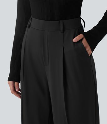 Halara Flex™ DayStretch High Waisted Work Tapered Trousers with Pockets