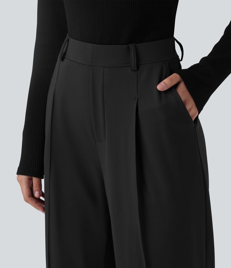 Halara Flex™ DayStretch High Waisted Work Tapered Trousers with Pockets