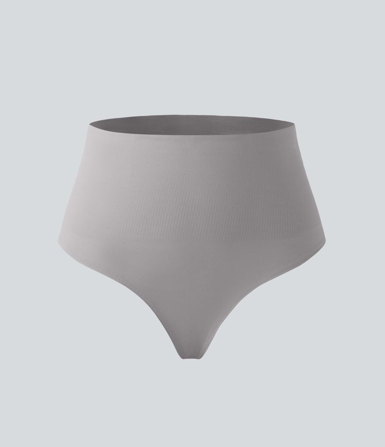 High Waisted Tummy Control Lounge Underwear Thong