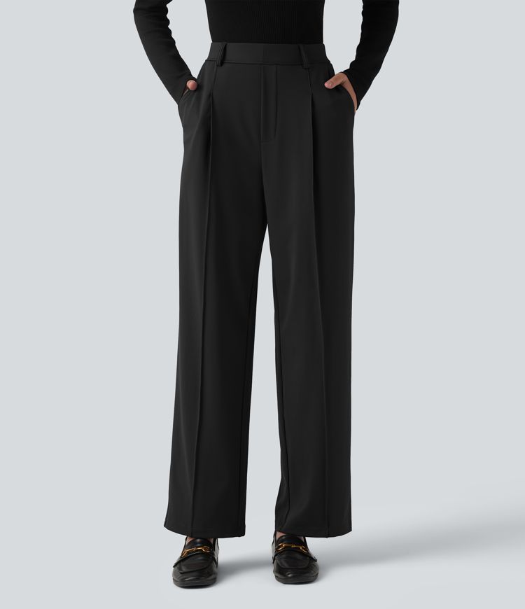 Halara Flex™ DayStretch High Waisted Work Tapered Trousers with Pockets