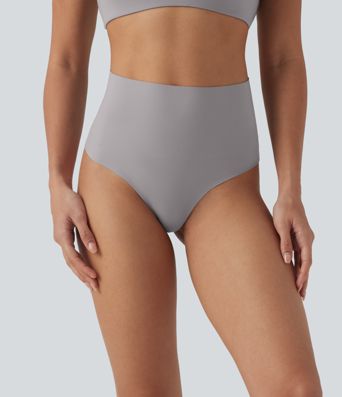 High Waisted Tummy Control Lounge Underwear Thong