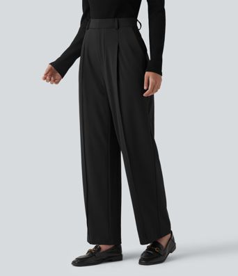 Halara Flex™ DayStretch High Waisted Work Tapered Trousers with Pockets