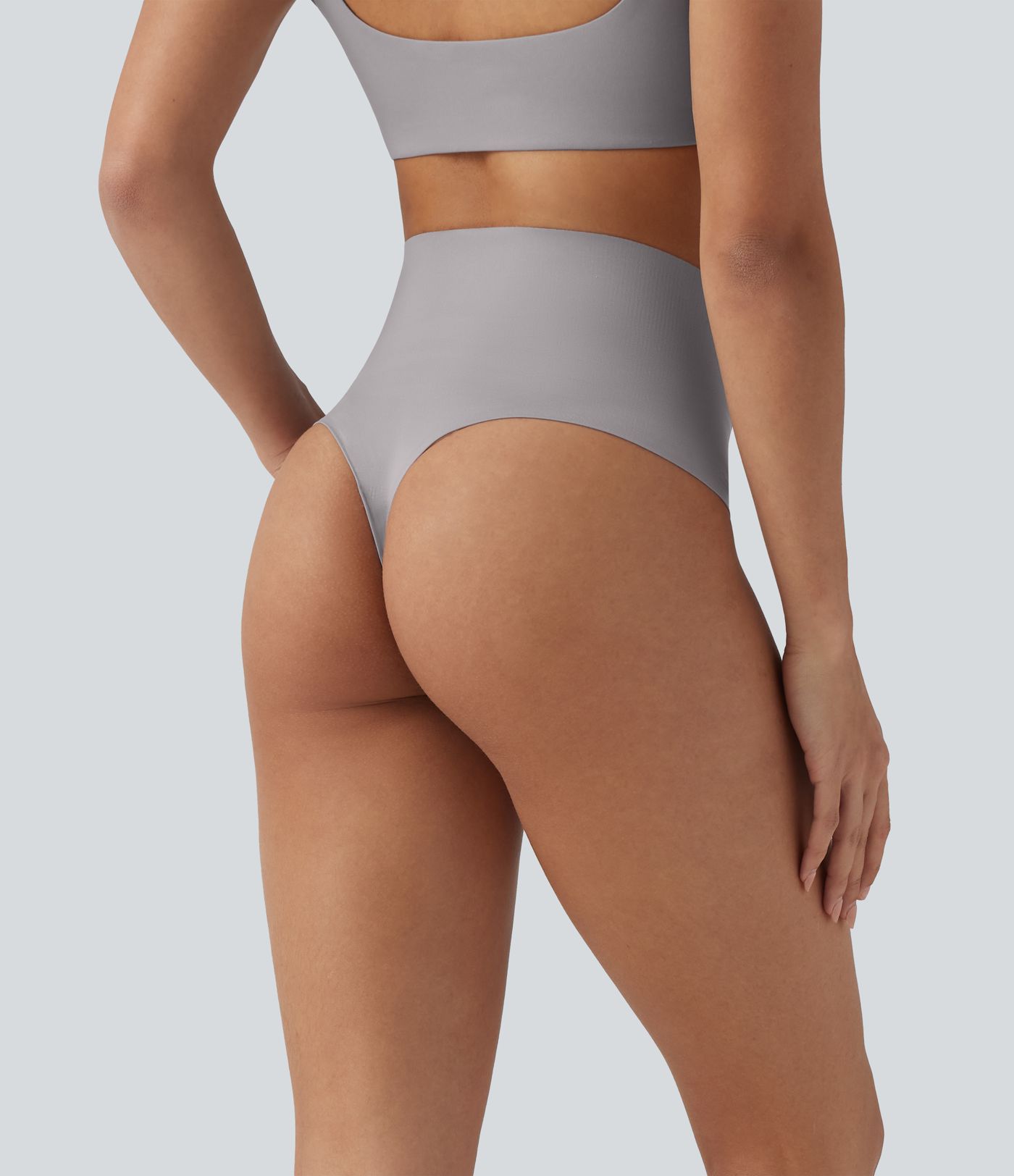 High Waisted Tummy Control Lounge Underwear Thong