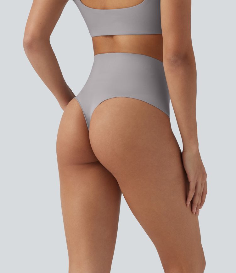 High Waisted Tummy Control Lounge Underwear Thong