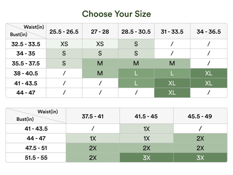 <p style="min-height: 24px"></p>
<p style="text-align:left;"><span style="color: rgb(36,67,23);font-size: 18px;"><strong>2. Pick your size </strong></span></p>
<p style="text-align:left;"><span style="color: rgb(36,67,23);">Double check the size chart to be sure your free product fits. </span></p>
