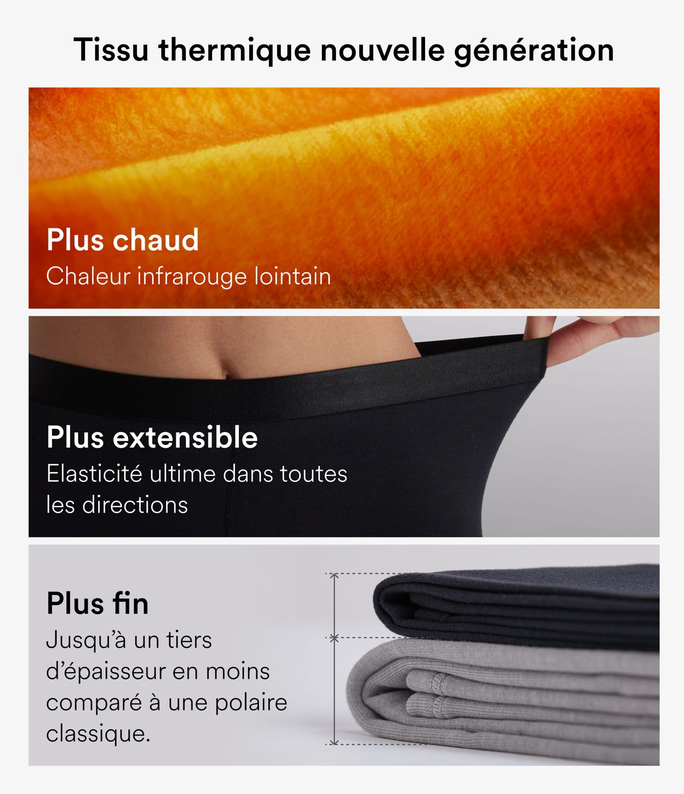 Top casual chaud push-up à col arrondi et manches longues - Bonnet A/B