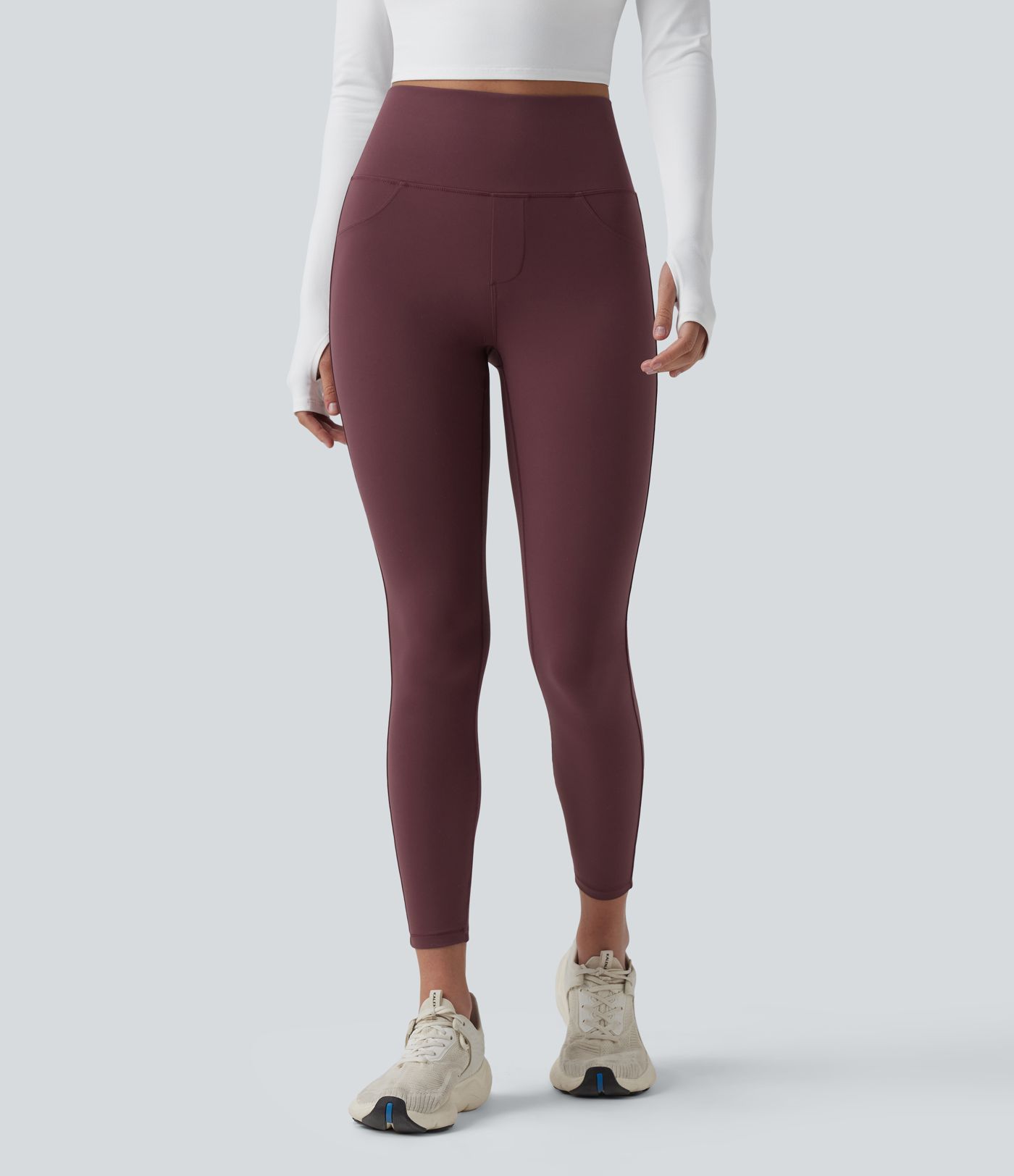 Halara UltraSculpt™ - 7/8-Workout-Leggings mit hohem Bund, Gesäßtaschen und Bauchkontrolle
