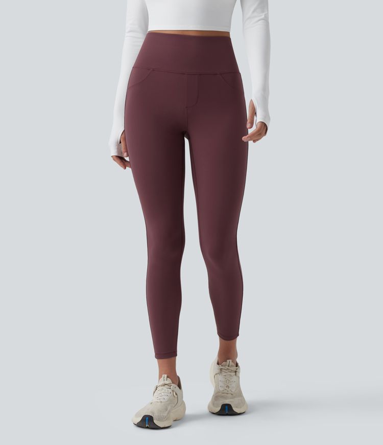 Halara UltraSculpt™ - 7/8-Workout-Leggings mit hohem Bund, Gesäßtaschen und Bauchkontrolle