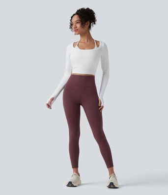 Halara UltraSculpt™ - 7/8-Workout-Leggings mit hohem Bund, Gesäßtaschen und Bauchkontrolle