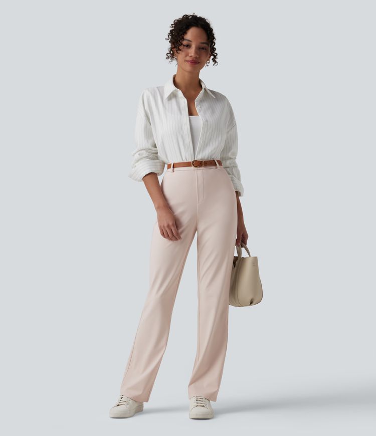 Halara Flex™ DayStretch - Stoffhose mit hohem Bund und ausgestelltem Bein