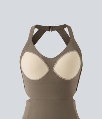 Halara UltraSculpt™ Tummy Control Bootcut Training Jumpsuit with Pockets-Easy Peezy Edition