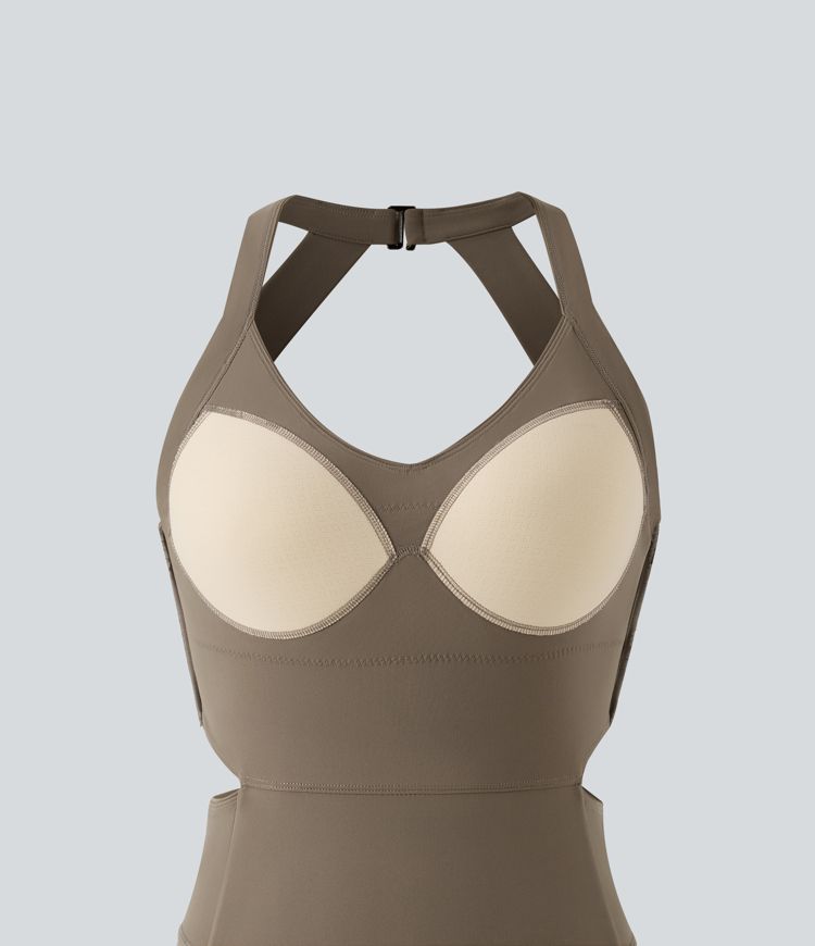 Halara UltraSculpt™ Tummy Control Bootcut Training Jumpsuit with Pockets-Easy Peezy Edition