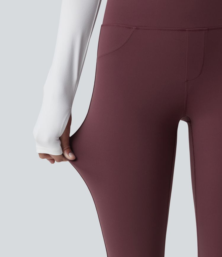 Halara UltraSculpt™ - 7/8-Workout-Leggings mit hohem Bund, Gesäßtaschen und Bauchkontrolle