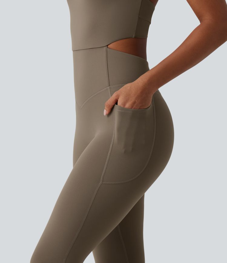 Halara UltraSculpt™ Tummy Control Bootcut Training Jumpsuit with Pockets-Easy Peezy Edition