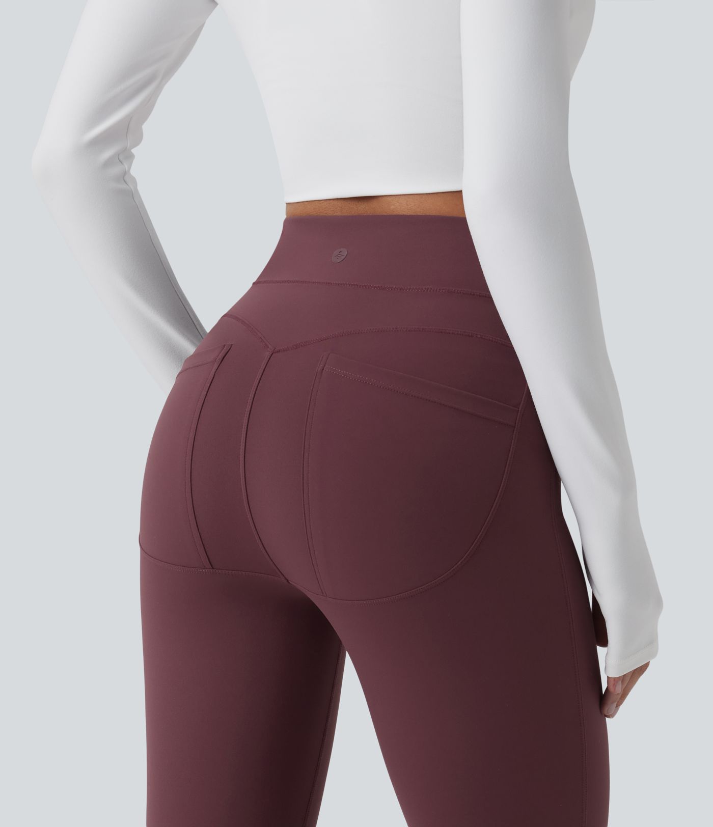 Halara UltraSculpt™ - 7/8-Workout-Leggings mit hohem Bund, Gesäßtaschen und Bauchkontrolle