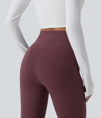 Halara UltraSculpt™ - 7/8-Workout-Leggings mit hohem Bund, Gesäßtaschen und Bauchkontrolle