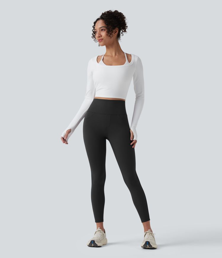 Halara UltraSculpt™ High Waisted Tummy Control Training 7/8 Leggings with Pockets