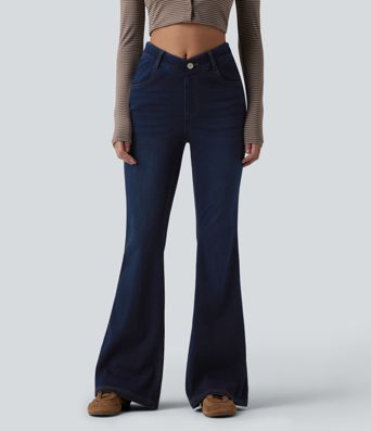 Halara Flex™ V-förmige, hochwertige, leichte Jeans mit Taschen