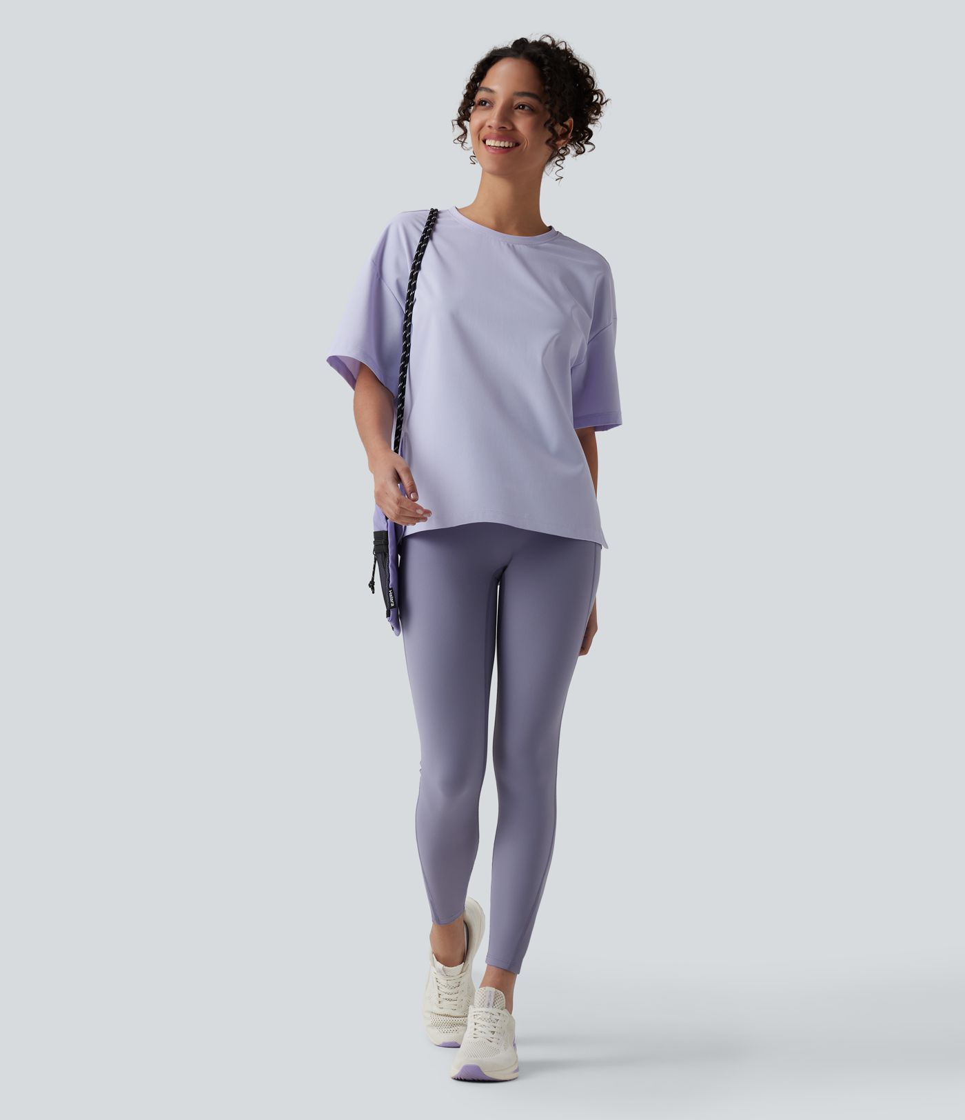 Top de randonnée à col rond et manches courtes - UPF40+