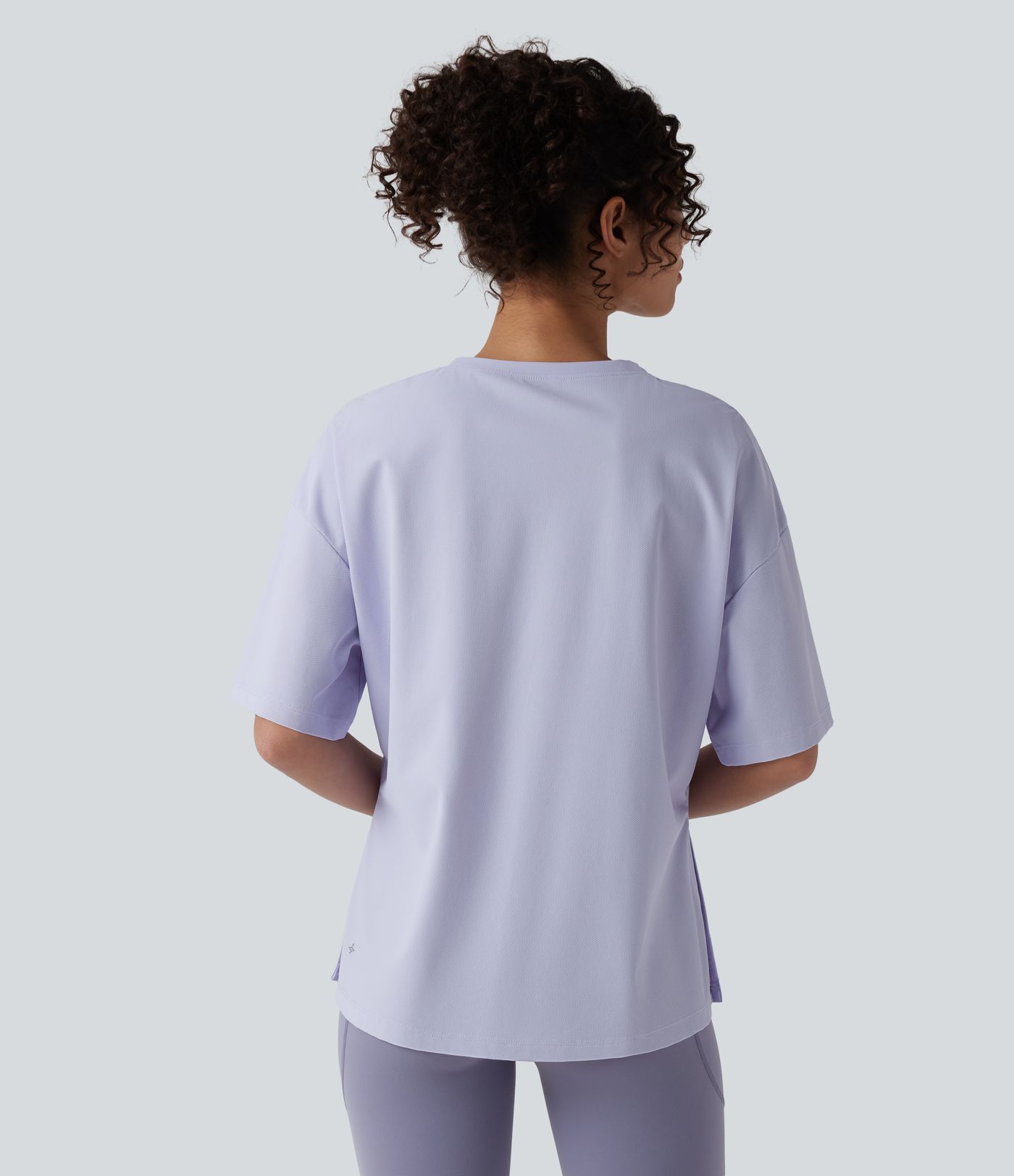 Top de randonnée à col rond et manches courtes - UPF40+