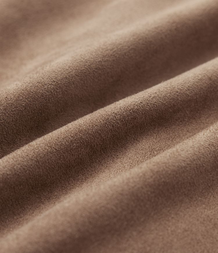 High Waisted Tummy Control Ruched Curved Hem Bodycon 2-in-1 Suede Mini Skirt