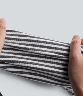 Round Neck Sleeveless Belted Bodycon Stripe Mini Casual Dress with Pockets