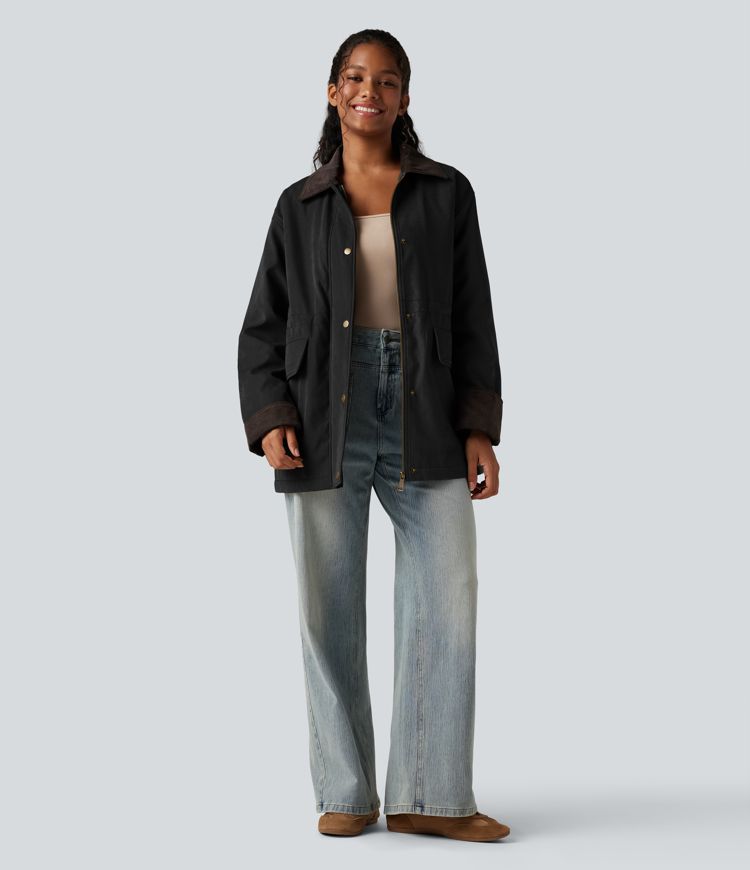 Veste barn casual à manches longues avec poches