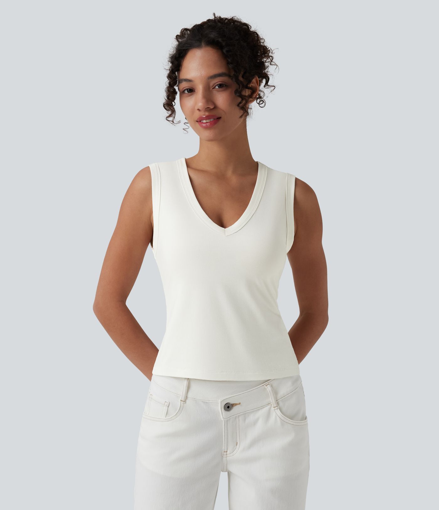V-neck Casual Tank Top