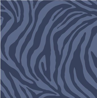 Zebra Stripe - Medium Dark Blue