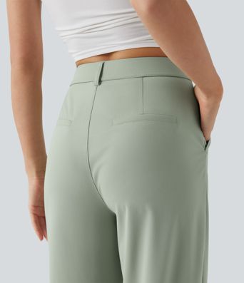 Lässige Hose mit hohem Bund, Seitentaschen und weitem Bein - schnelltrocknend, UPF40+ Lässige Hose mit hohem Bund, Seitentaschen und weitem Bein - schnelltrocknend, UPF40+