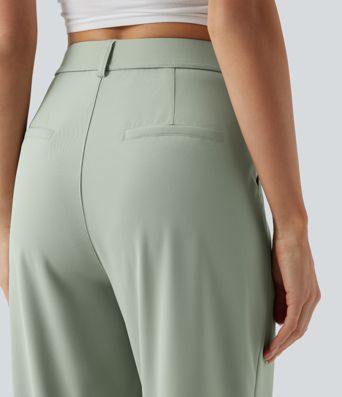 Lässige Hose mit hohem Bund, Seitentaschen und weitem Bein - schnelltrocknend, UPF40+ Lässige Hose mit hohem Bund, Seitentaschen und weitem Bein - schnelltrocknend, UPF40+