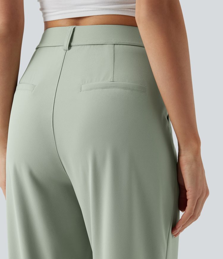Lässige Hose mit hohem Bund, Seitentaschen und weitem Bein - schnelltrocknend, UPF40+ Lässige Hose mit hohem Bund, Seitentaschen und weitem Bein - schnelltrocknend, UPF40+