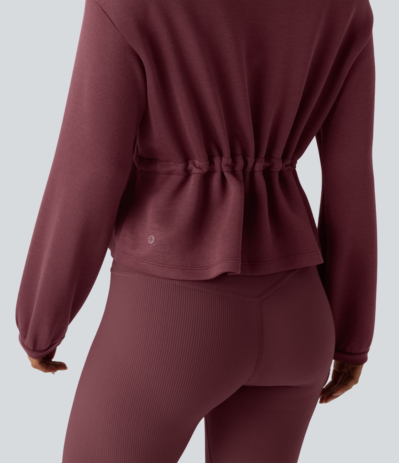 SpacerTek™ Turtleneck Long Sleeve Drawstring Casual Jacket