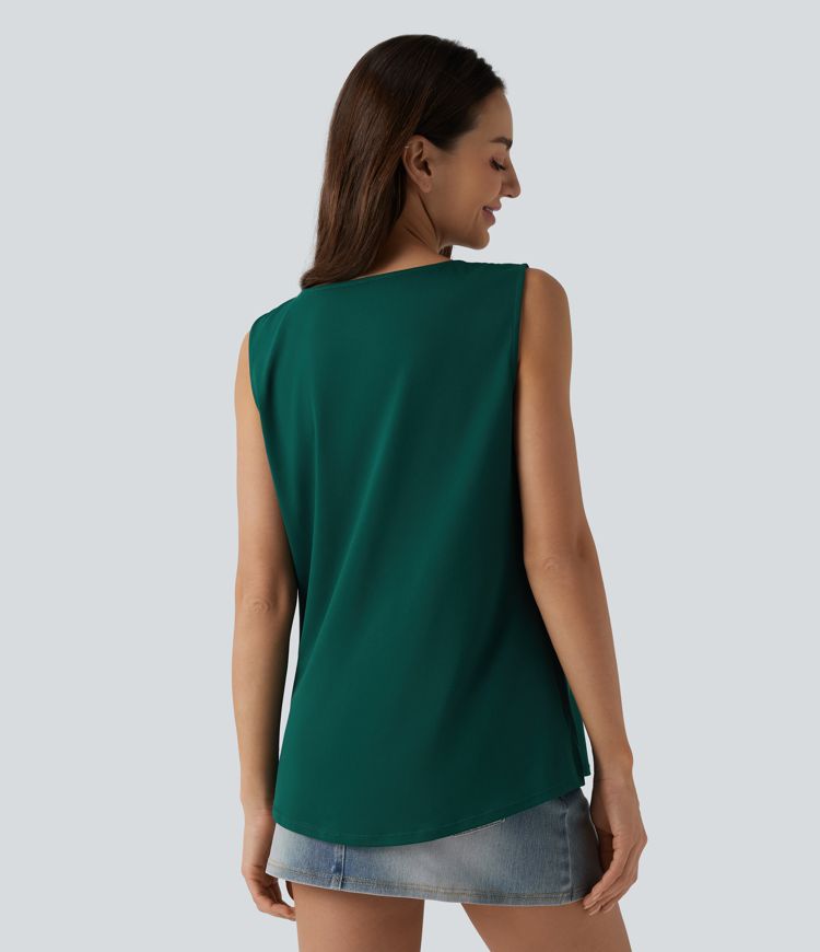 Lässiges Tanktop mit quadratischem Ausschnitt