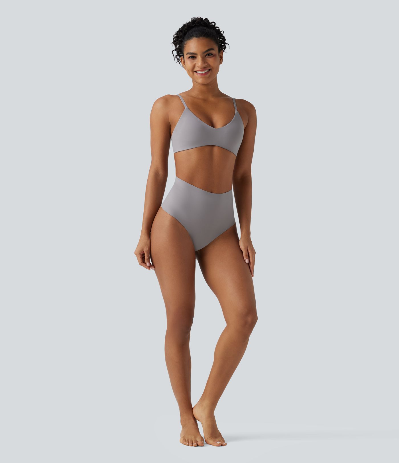 Lounge-Bralette mit V-Ausschnitt