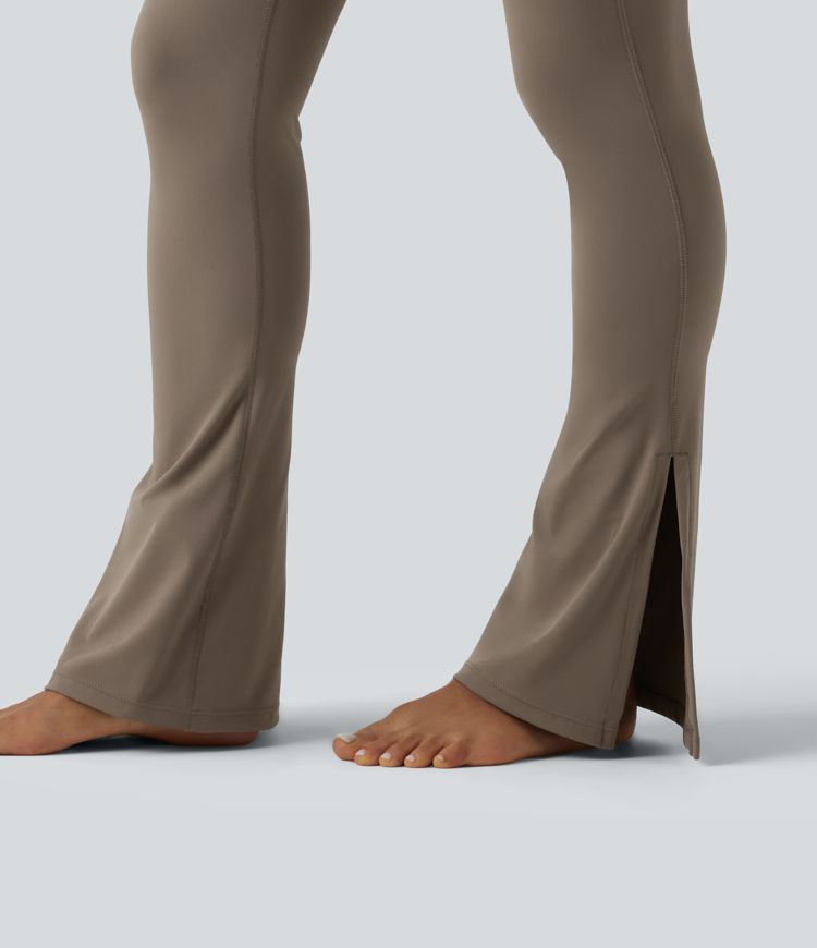 Halara UltraSculpt™ High Waisted Tummy Control Split Yoga Bootcut Leggings with Pocket