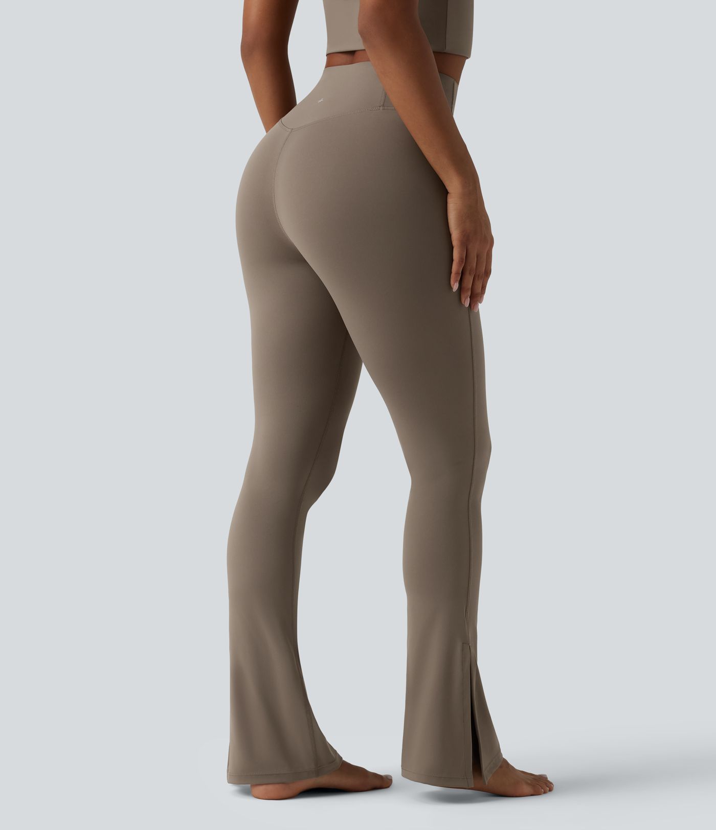 Halara UltraSculpt™ High Waisted Tummy Control Split Yoga Bootcut Leggings with Pocket