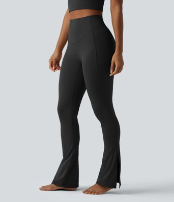 Halara UltraSculpt™ High Waisted Tummy Control Split Yoga Bootcut Leggings with Pocket