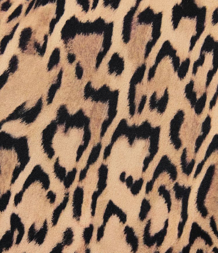 High Waisted 2-in-1 Leopard Print Curved Hem Mini Golf Skirt with Pockets