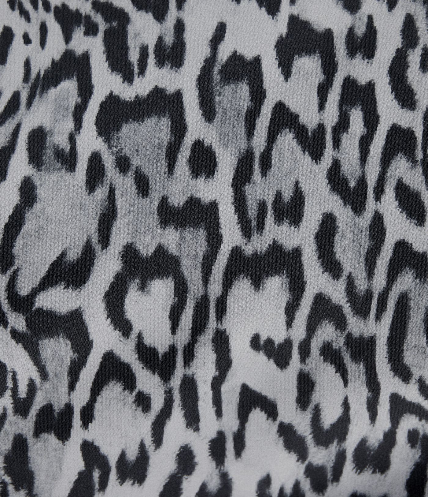 High Waisted 2-in-1 Leopard Print Curved Hem Mini Golf Skirt with Pockets